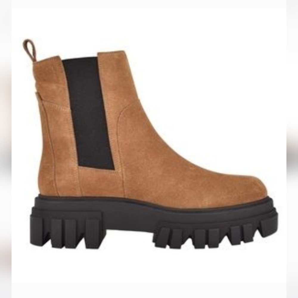 Mark Fisher tan suede lug sole boots 8.5